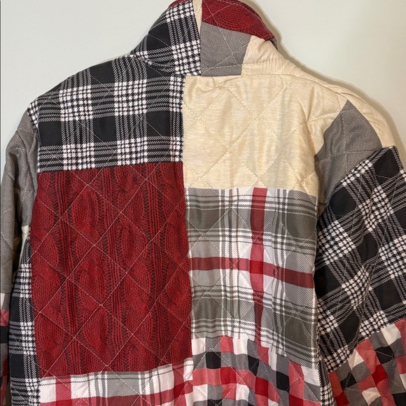 Plaid Patchwork Quilted Jacket - Picture 10 of 10